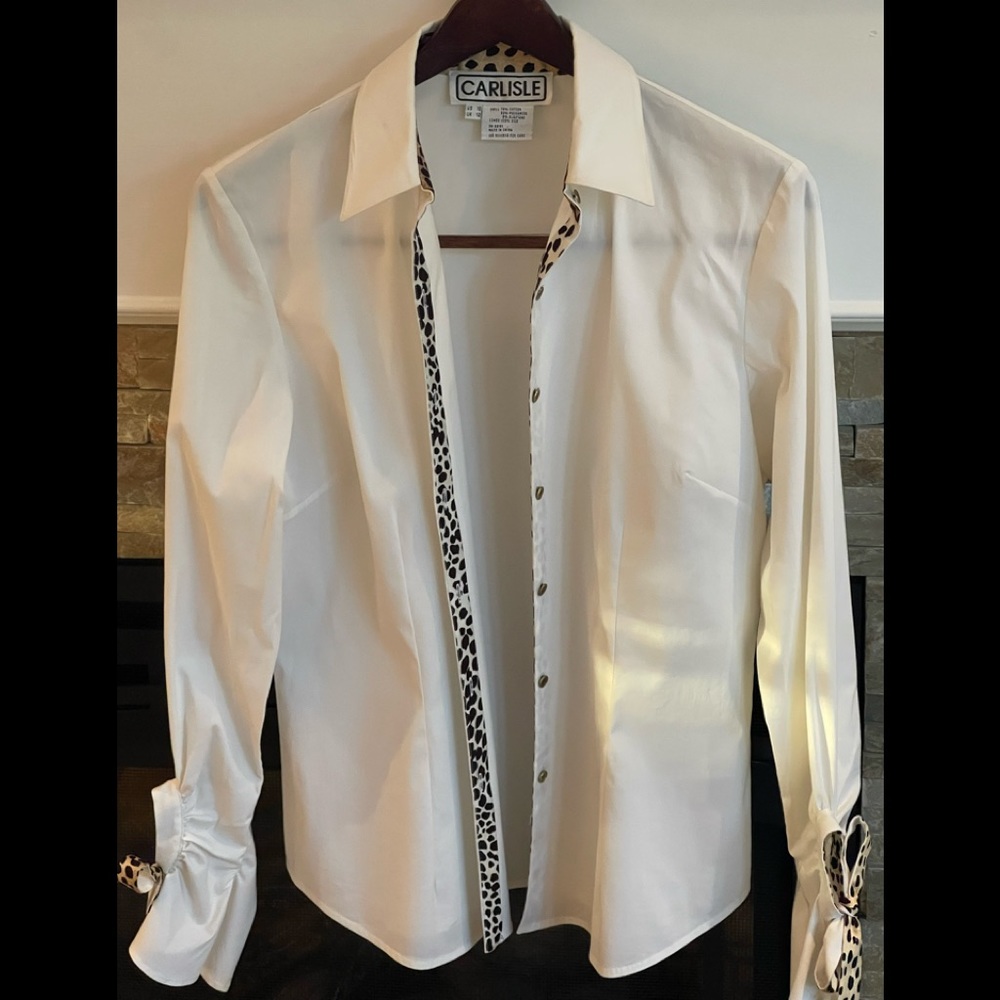 Carlisle cheetah embellished blouse - Picture 1 of 5
